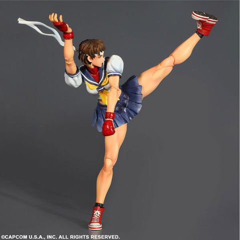 Super Street Fighter IV Play Arts Kai Figure - Sakura