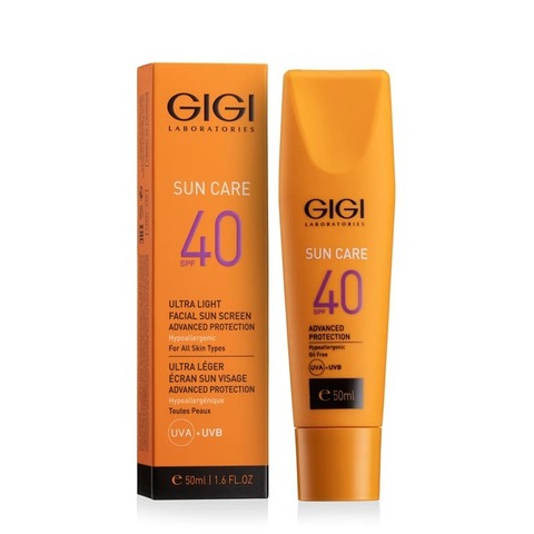 Эмульсия GIGI солнцезащитная легкая увлажняющая SPF40 - Sun Care Ultra Light Facial Sun Screen Advanced Protection SPF40