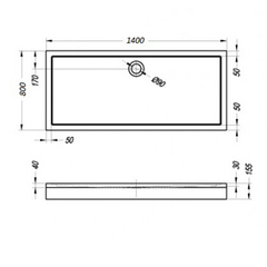 ДУШЕВОЙ ПОДДОН KOLPA SAN FLAMENCO 140x80 с каркасом и панелью