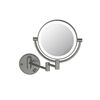 Aquatek AQ4912BGM AQ4912BGM зеркало косметическое настенное с подсветкой 5х, шлиф. черный хром