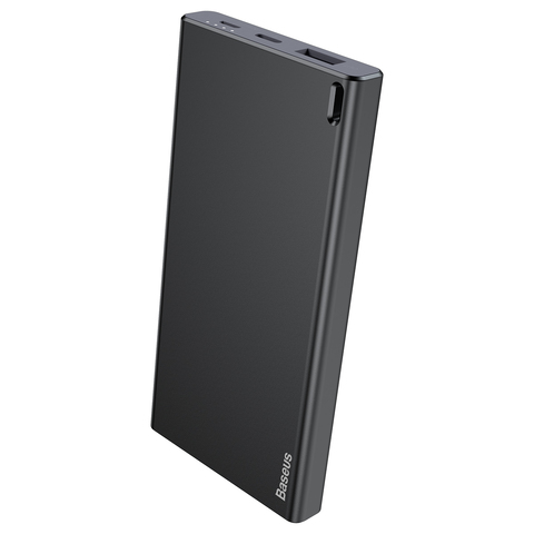 Портативное зарядное устройство Baseus Choc Power Bank 10000mAh Black+Gray