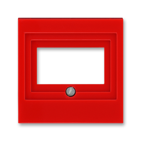 Лицевая панель для розеток USB / HDMI / VGA. Цвет Красный. ABB. Levit(Левит). 2CHH290040A4065