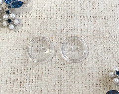 Пуговицы, d 2 см, прозрачный