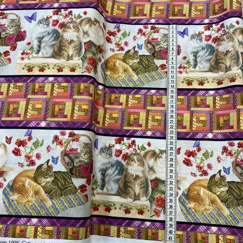 Ткань cats&quilts Benartex