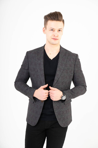 Пиджак мужской приталенный Slim Fit SLAVASIO 12/047