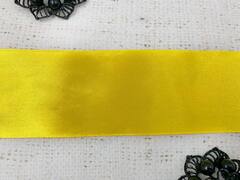 Лента атласная, ш. 5 см, тёмно-жёлтый