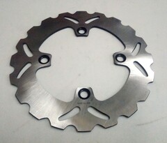 Диск тормозной задний на Kawasaki ZX6R NINJA / ER6F/ER6N / ZX9R NINJA и другие, серебристый лепестковый