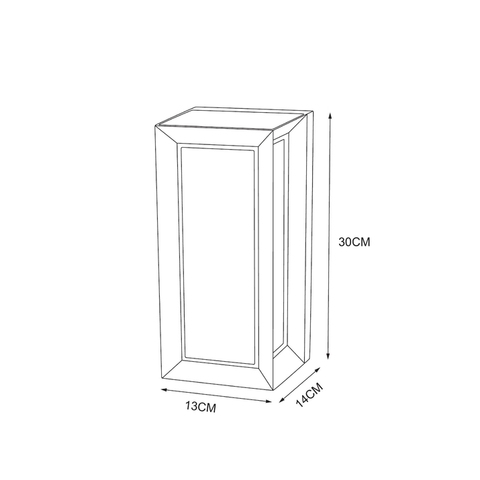 Уличный настенный светодиодный светильник Arte Lamp ULYSSES A8130AL-1BK