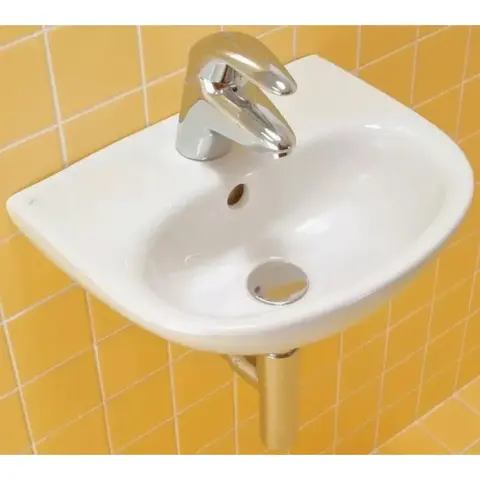 Jika 8.1539.3.000.104.1 ZETA раковина мини 400x320, 1 отверстие под смеситель, белый