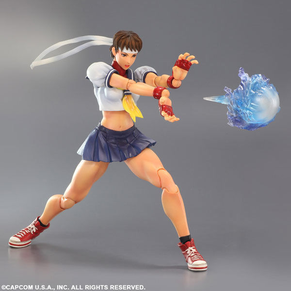 Super Street Fighter IV Play Arts Kai Figure - Sakura