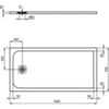 Душевой поддон 140х70 см Ideal Standard Ultraflat S K8234FV