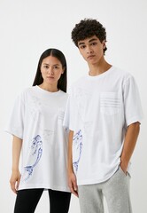 Футболка оверсайз унисекс "Сирена", цвет белый