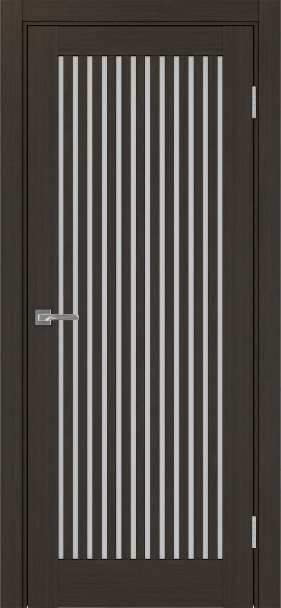 Дверь межкомнатная Оптима Порте Турин 543.2, цвет венге, экошпон, стекло мателюкс