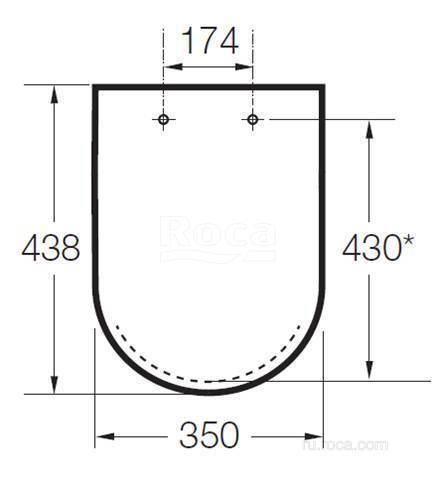 Roca DEBBA сиденье с крышкой Supralit 8019D000B