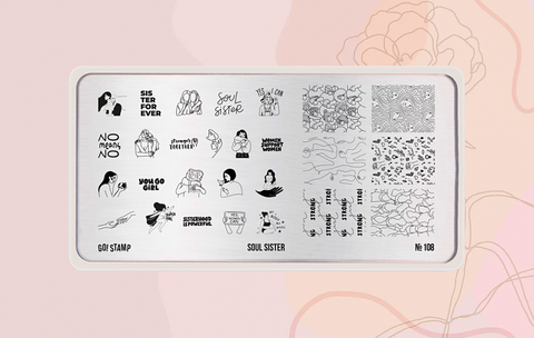 Пластина для стемпинга Go! Stamp 108 Soul Sister