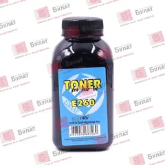 Тонер БУЛАТ Lexmark E260, X264, X203 (Чёрный, банка 140 г)