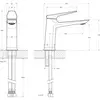 Cezares LINER-LS-GM-W0 LINER-LS-GM-W0 Смеситель для раковины однорычажный, без донного клапана, исполнение оружейная сталь