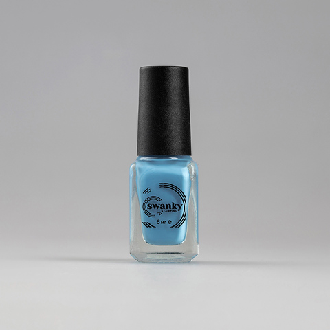 Лак для стемпинга Swanky Stamping S49, cyan blue 6 мл