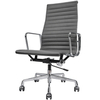Офисное кресло Eames Ribbed EA 119 кожа графит