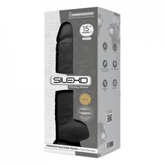 Фаллоимитатор с двойной плотностью Model 1 от SILEXD черный (38*7 см.)