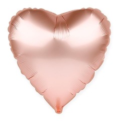 Шар (18''/46 см) Сердце, Розовое Золото