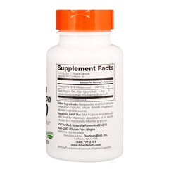 Doctor's Best, CoQ10 с высокой степенью всасывания с BioPerine, 400 мг, 60 растительных капсул