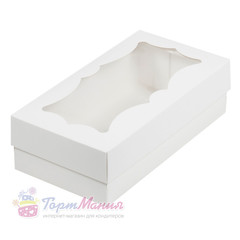 Коробка для кондитерской продукции с фигурным окном 210x110x55