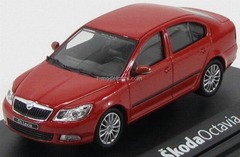 Skoda Octavia facelift 2008 Tangerine orange metallic Abrex 1:43