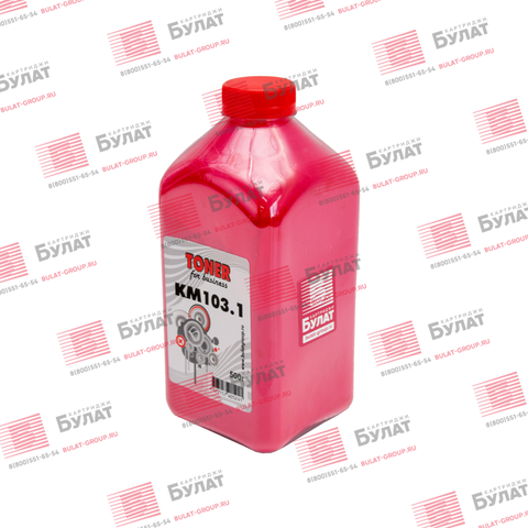 Тонер БУЛАТ Kyocera KM103.1 (Пурпурный, банка 500 г)