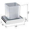 REMER LN15RL Стакан с держателем настенный lounge