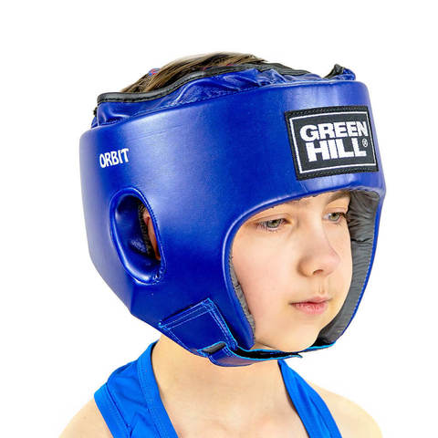 Шлем для боевого самбо ORBIT Green Hill синий