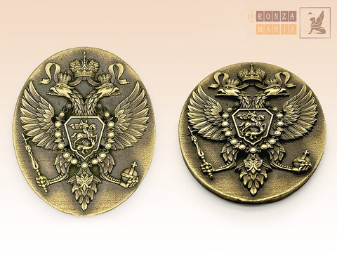 накладка Герб Государства Российского времени Петра 1