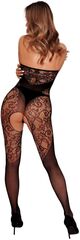 Соблазнительный ажурный кэтсьюит с доступом - 