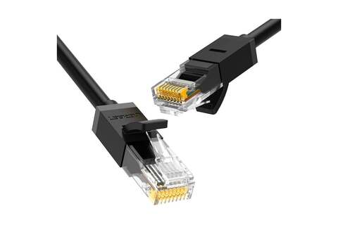 Кабель сетевой  UGREEN NW102 (20167) Cat 6 8-Core U/UTP Ethernet Cable, 25м, черный