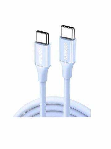 Кабель  UGREEN US264 (25310) 60W USB-C 2.0 Male To USB-C 2.0 Male 3A Data Cable, 1м, голубой