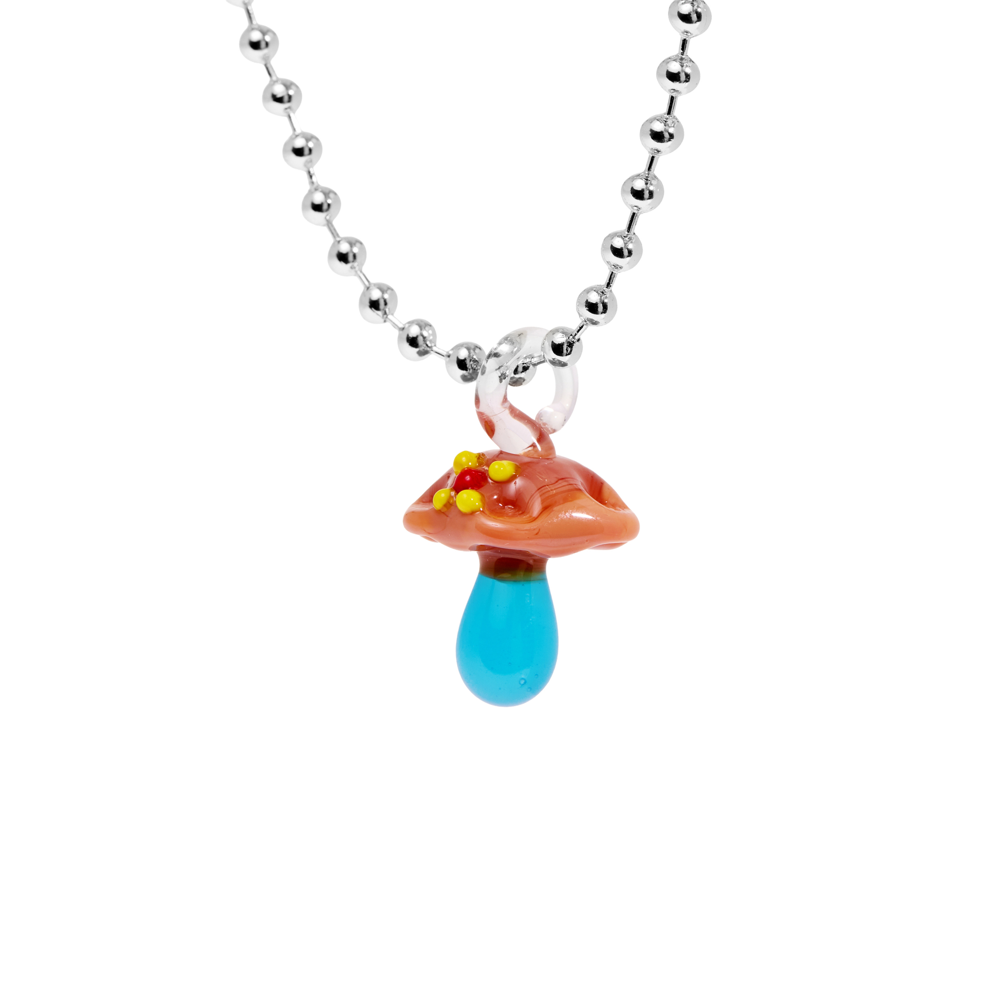 

Колье Silver Mushroom Glade Necklace - Beige Flower