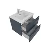Aquatek AQ77060-MG AQ77060-MG Комплект мебели: Тумба 60см ВЕГА с раковиной AQ0460-00, 2 ящика, цвет серый мат