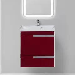 Aquanet 212919 Тумба с раковиной Aquanet Тиволи 60 бордо (212919) фото
