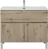 Aquanet 274136 Тумба с раковиной Алвита new 100 напольная 1 ящ., 2 дв.цв.дуб веллингтон белый (274136)
