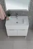 Aquanet 274117 Тумба с раковиной Алвита new 80 напольная 1 ящ., 2 дв.цв.белый матовый (274117)