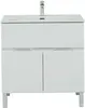 Aquanet 274117 Тумба с раковиной Алвита new 80 напольная 1 ящ., 2 дв.цв.белый матовый (274117)