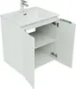 Aquanet 274001 Тумба с раковиной Алвита new 60 подвесная 2 дв. цв.белый матовый (274001)