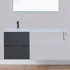 Aquanet 243776 Тумба с раковиной Алвита 120 R цв.серый антрацит (243776)