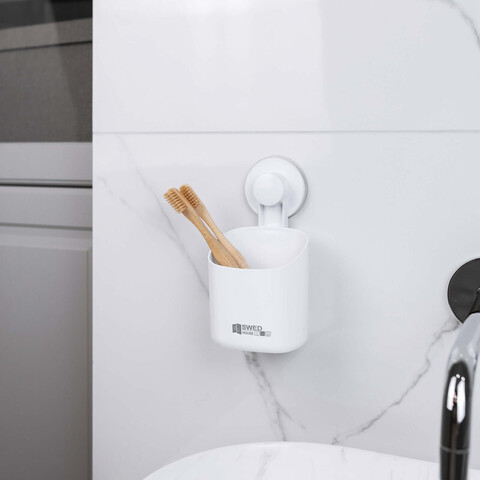 Держатель для зубных щеток, цвет: белый