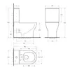 BelBagno BB2141CP-TOR/SC SFERA-TOR Чаша унитаза безободкового со смывом "Торнадо" с сиденьем дюропласт soft close, P-trap, BB2141CP-TOR/SC