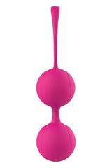Набор розовых вагинальных шариков PLEASURE BALLS & EGGS DUO BALL SET - 