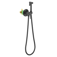Timo 2338/03SM Смеситель встроенный с гигиеническим душем Timo Saona черный (2338/03SM) фото