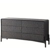 Комод G38, 160х78 см, черный шпон ясеня