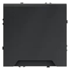 Розетка встраиваемая VOLTUM S70 с заземлением, защитными шторками и крышкой 16А, (графит)