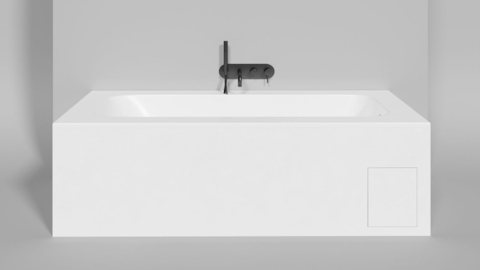 Salini 102024MRH Встраиваемая ванна с прямоугольной чашей, регулируемые ножки, 
покраска RAL снаружи